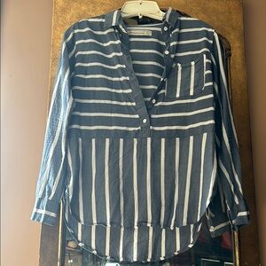 Abercrombie and Fitch Striped Button-Up Shirt